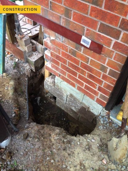 Foundation and brick repair - construction