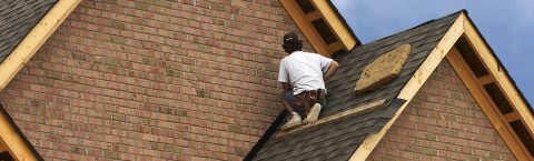 Roof repairs and shingle installation